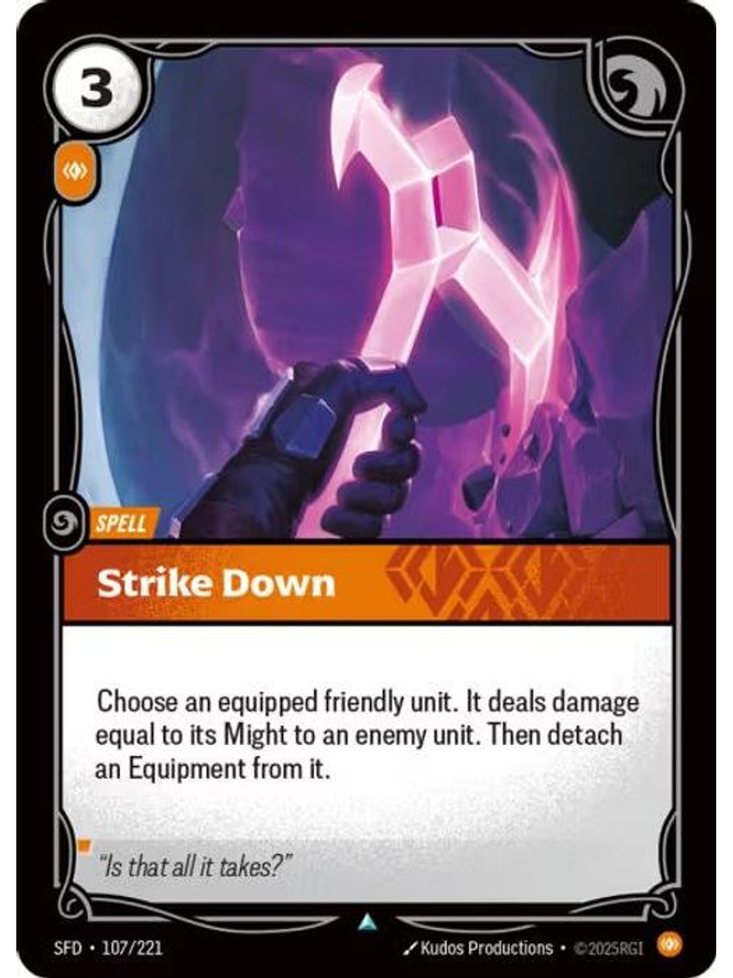 107/221 U Strike Down (FOIL) 1