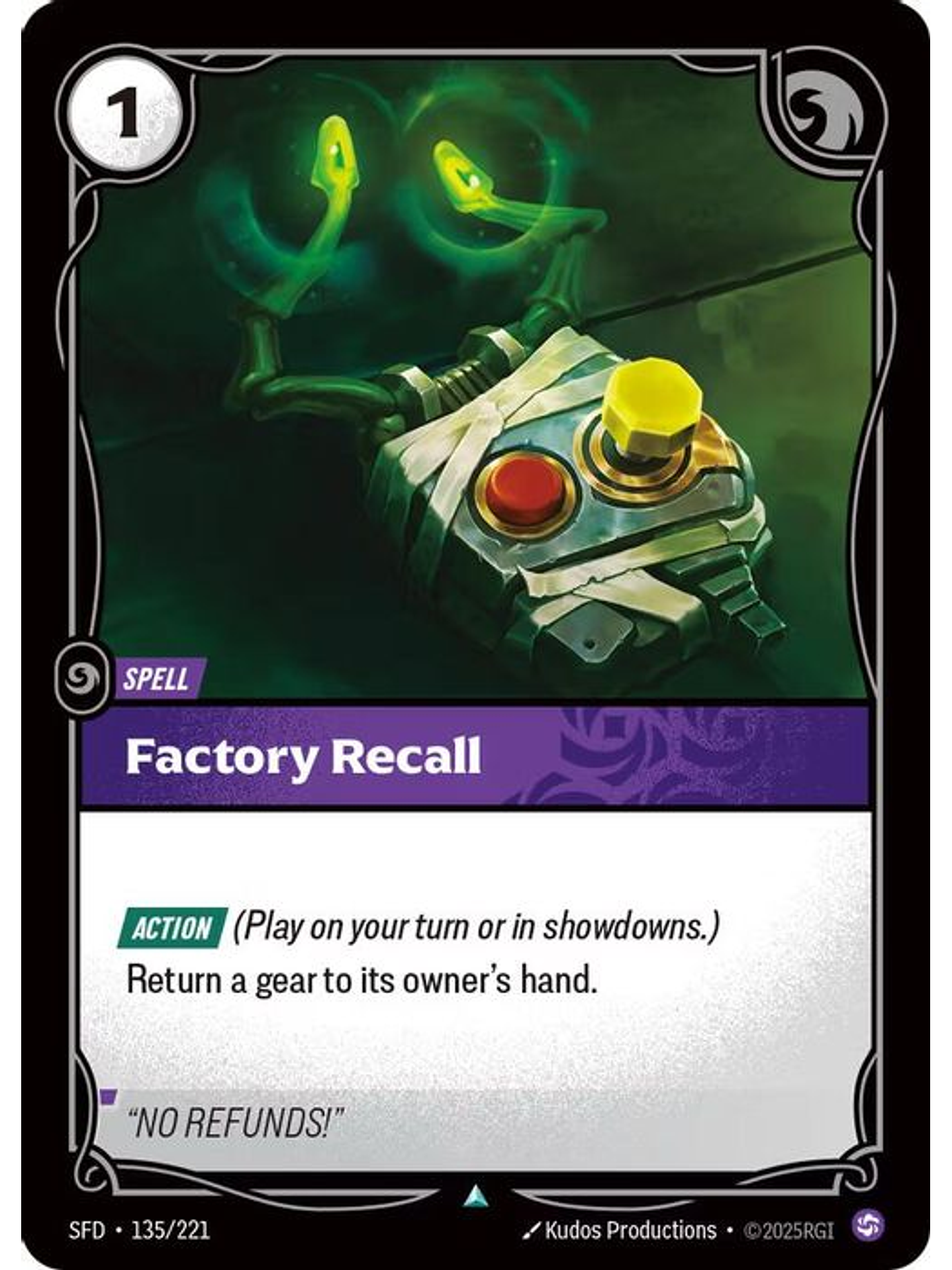 135/221 U Factory Recall (FOIL) 1