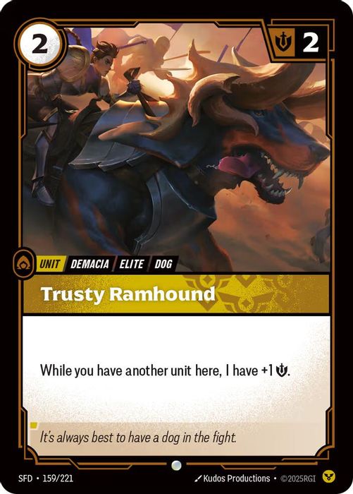 159/221 C Trusty Ramhound (FOIL)