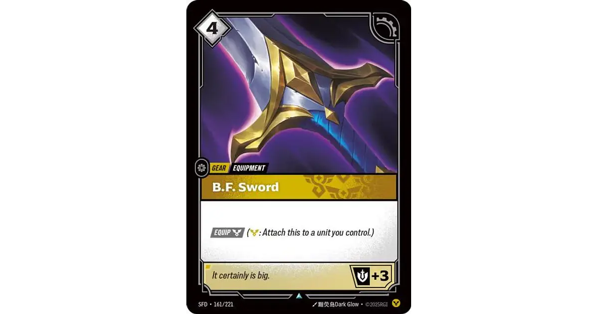 161/221 U B.F. Sword (FOIL)