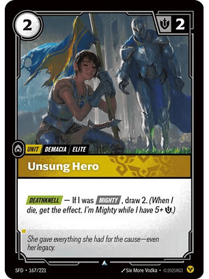167/221 U Unsung Hero (FOIL)