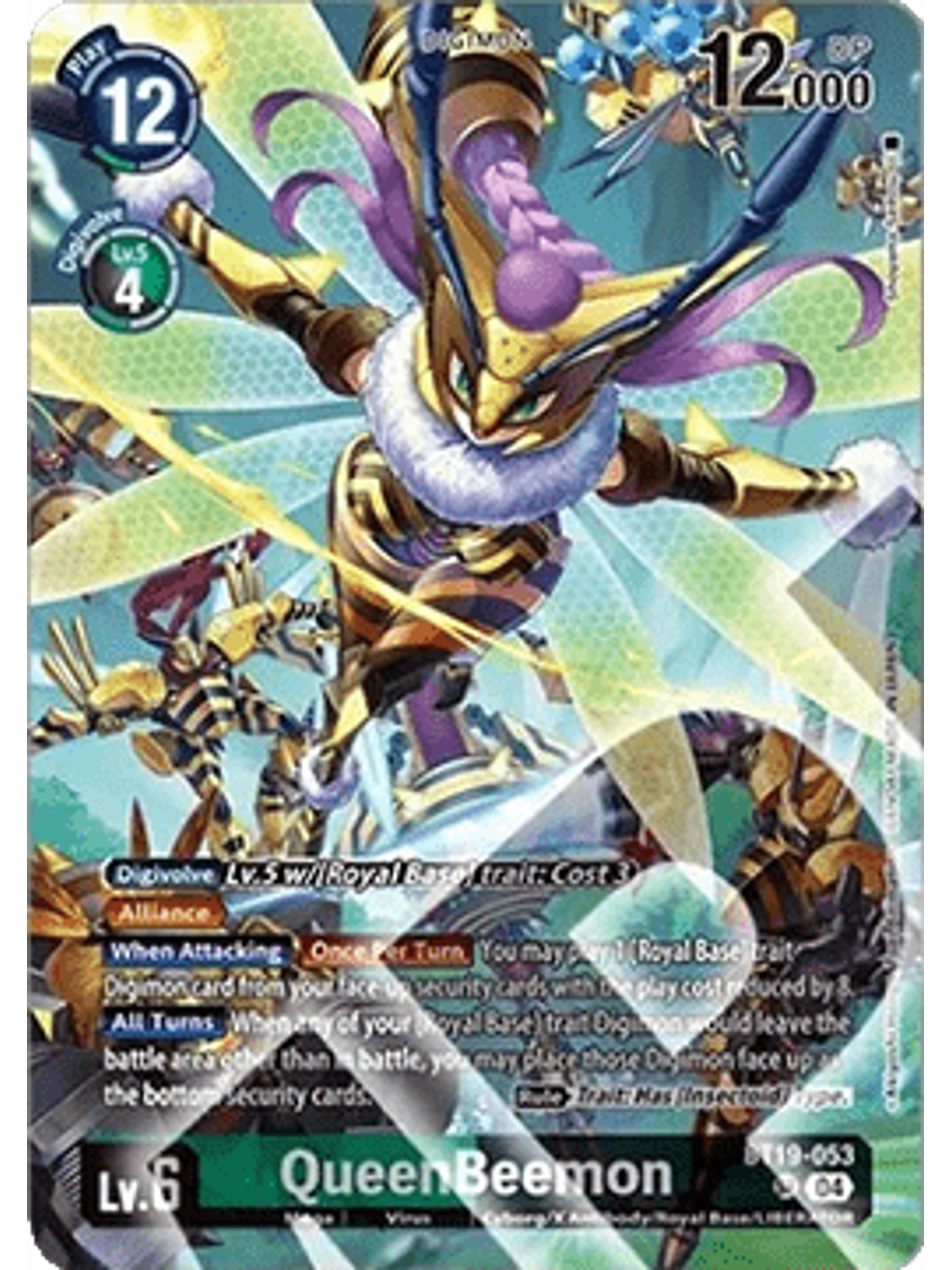 BT19-053 (Alternate Art) QueenBeemon 1