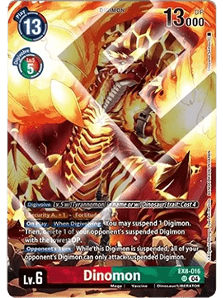 EX8-016 (Alternate Art) Dinomon 1