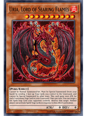 Uria, Lord of Searing Flames - MZMU-EN000 - Starlight Rare 1st Edition