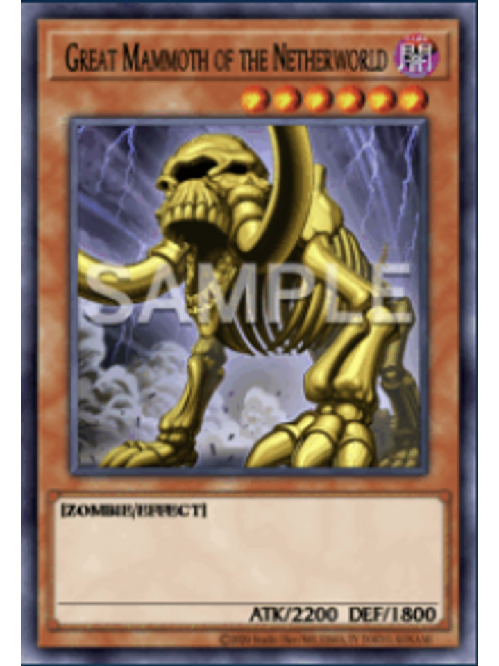 Great Mammoth of the Netherworld - MZMU-EN004 - Rare 1st Edition 1