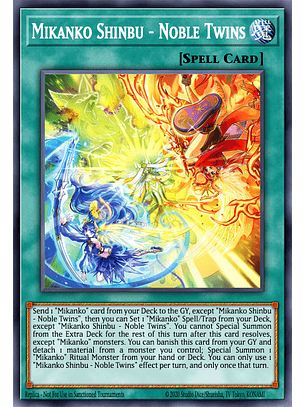 Mikanko Shinbu - Noble Twins - MZMU-EN019 - Secret Rare 1st Edition