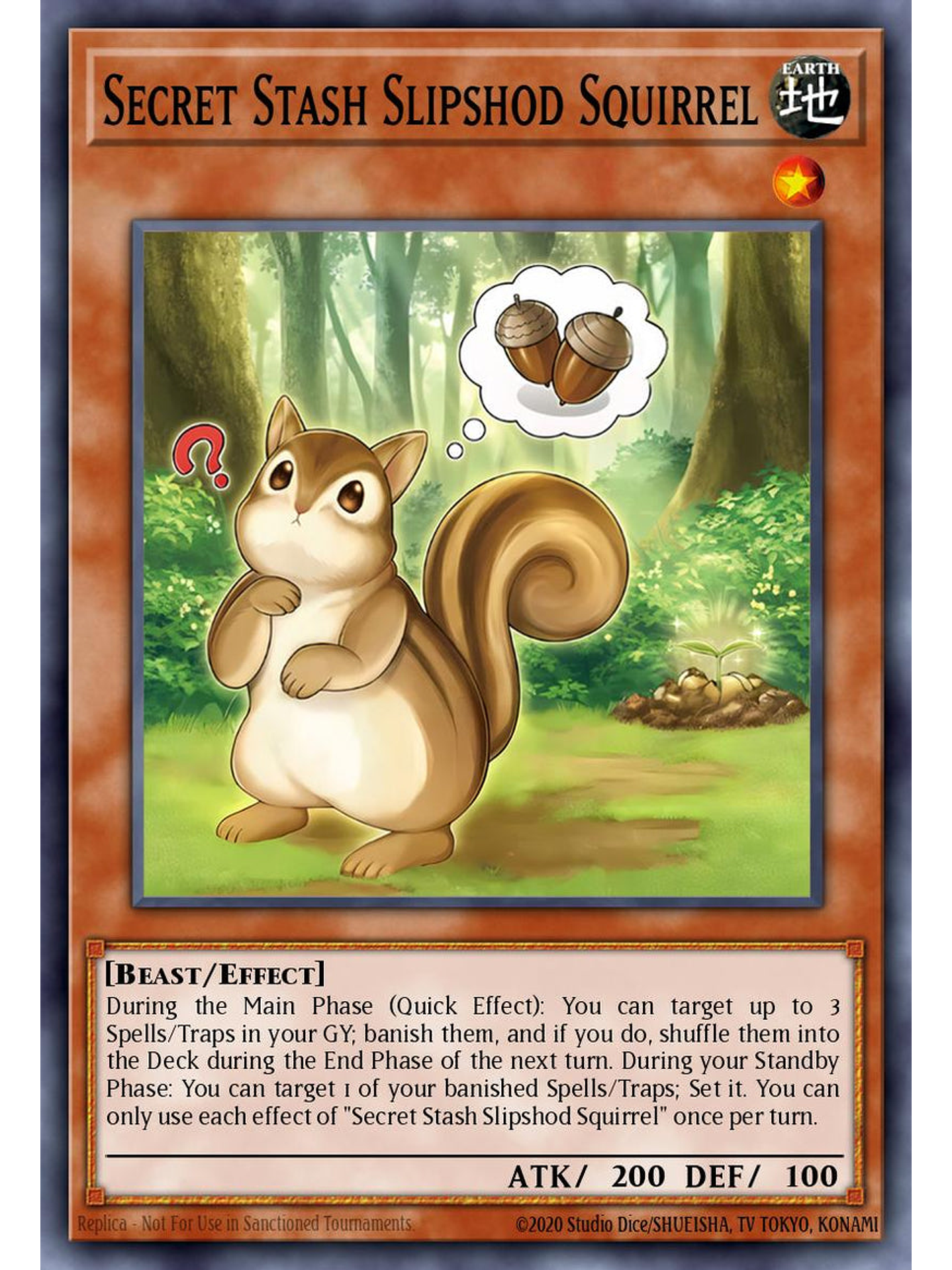 Sloppy Stasher Squirrel - MZMU-EN036 - Rare 1st Edition 1