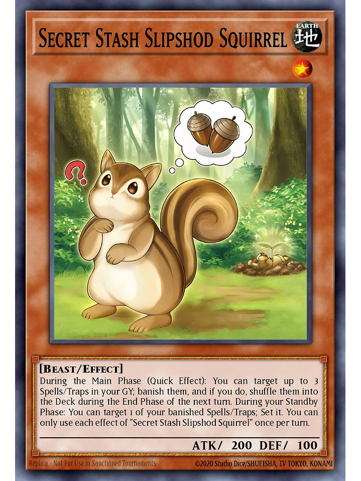 Sloppy Stasher Squirrel - MZMU-EN036 - Rare 1st Edition 1