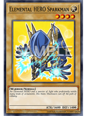 Elemental HERO Sparkman - MZMU-EN059 - Secret Rare 1st Edition
