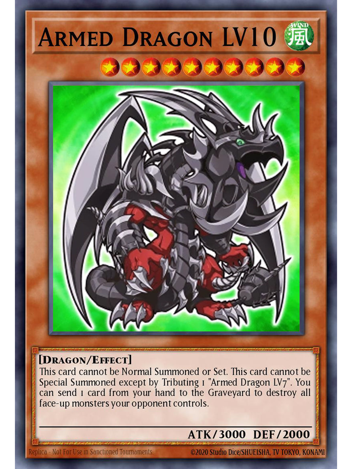 Armed Dragon LV10 - MZMU-EN065 - Secret Rare 1st Edition 1