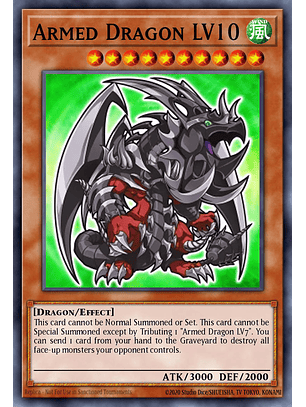 Armed Dragon LV10 - MZMU-EN065 - Secret Rare 1st Edition