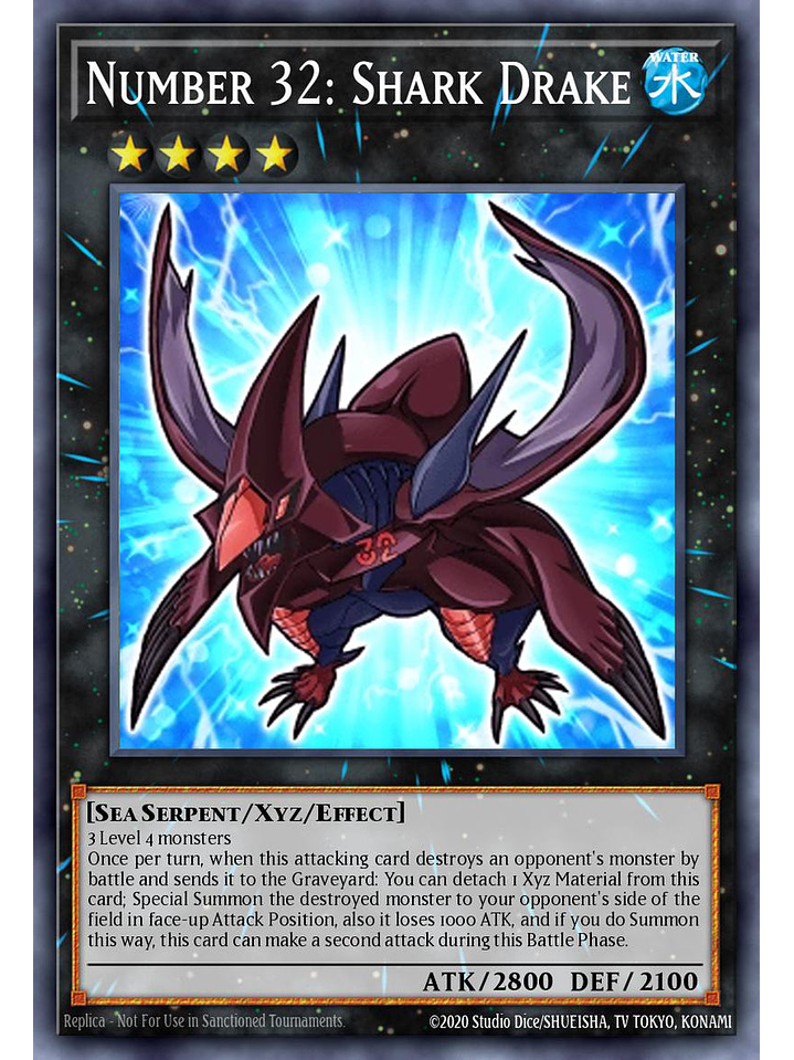 Number 32: Shark Drake - MZMU-EN067 - Secret Rare 1st Edition 1