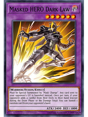 Masked HERO Dark Law - MZMU-EN070 - Ultra Rare 1st Edition