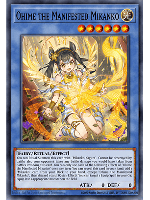 Ohime the Manifested Mikanko - MZMU-EN073 - Ultra Rare 1st Edition