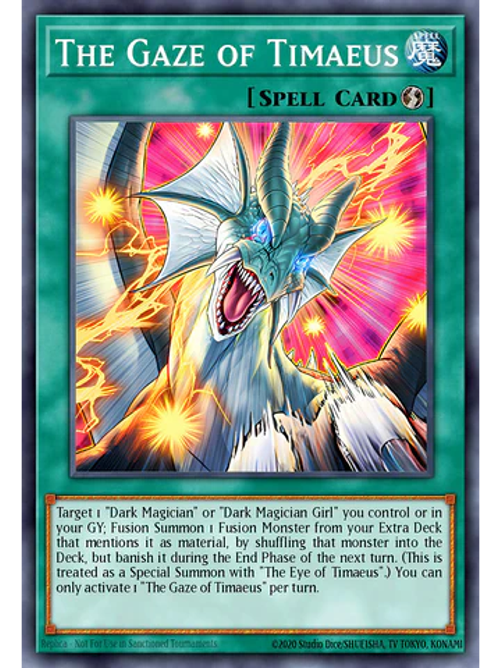 The Gaze of Timaeus - MZMU-EN013 - Secret Rare 1st Edition 1