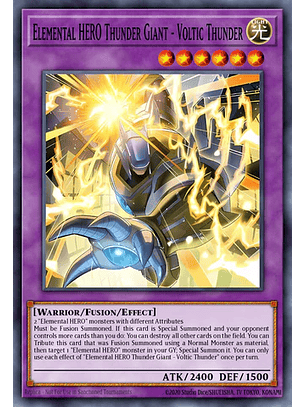 Elemental HERO Thunder Giant - Voltic Thunder - MZMU-EN029 - Collector's Rare 1st Edition