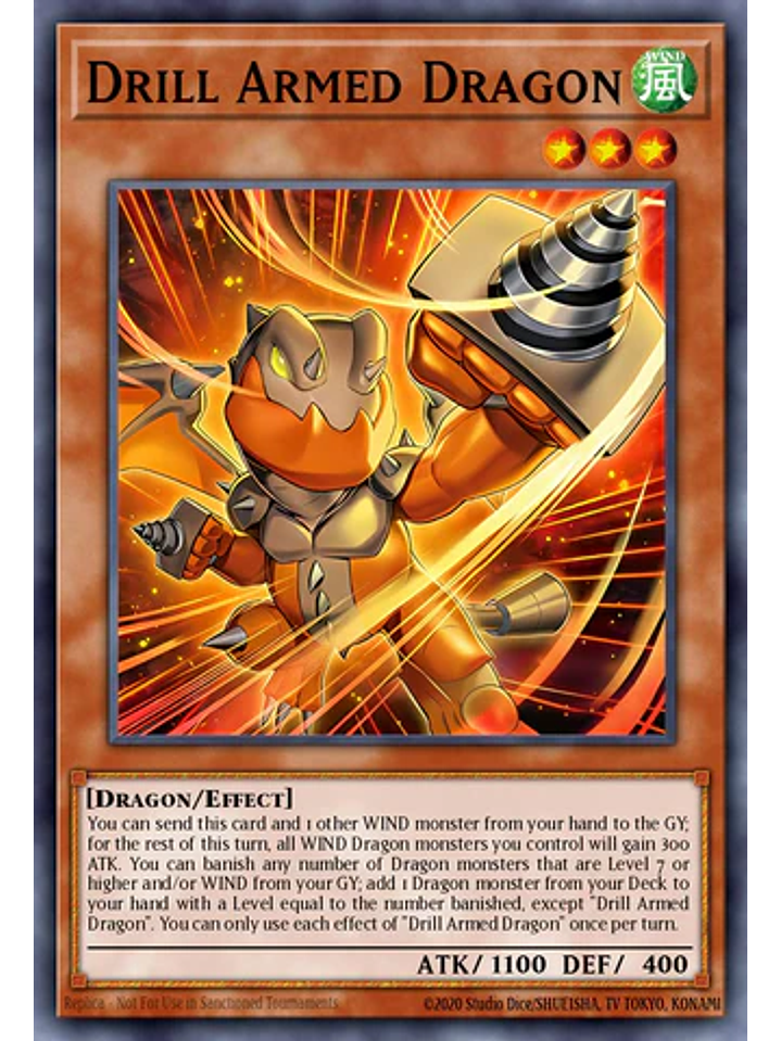 Drill Armed Dragon - MZMU-EN030 - Rare 1st Edition 1