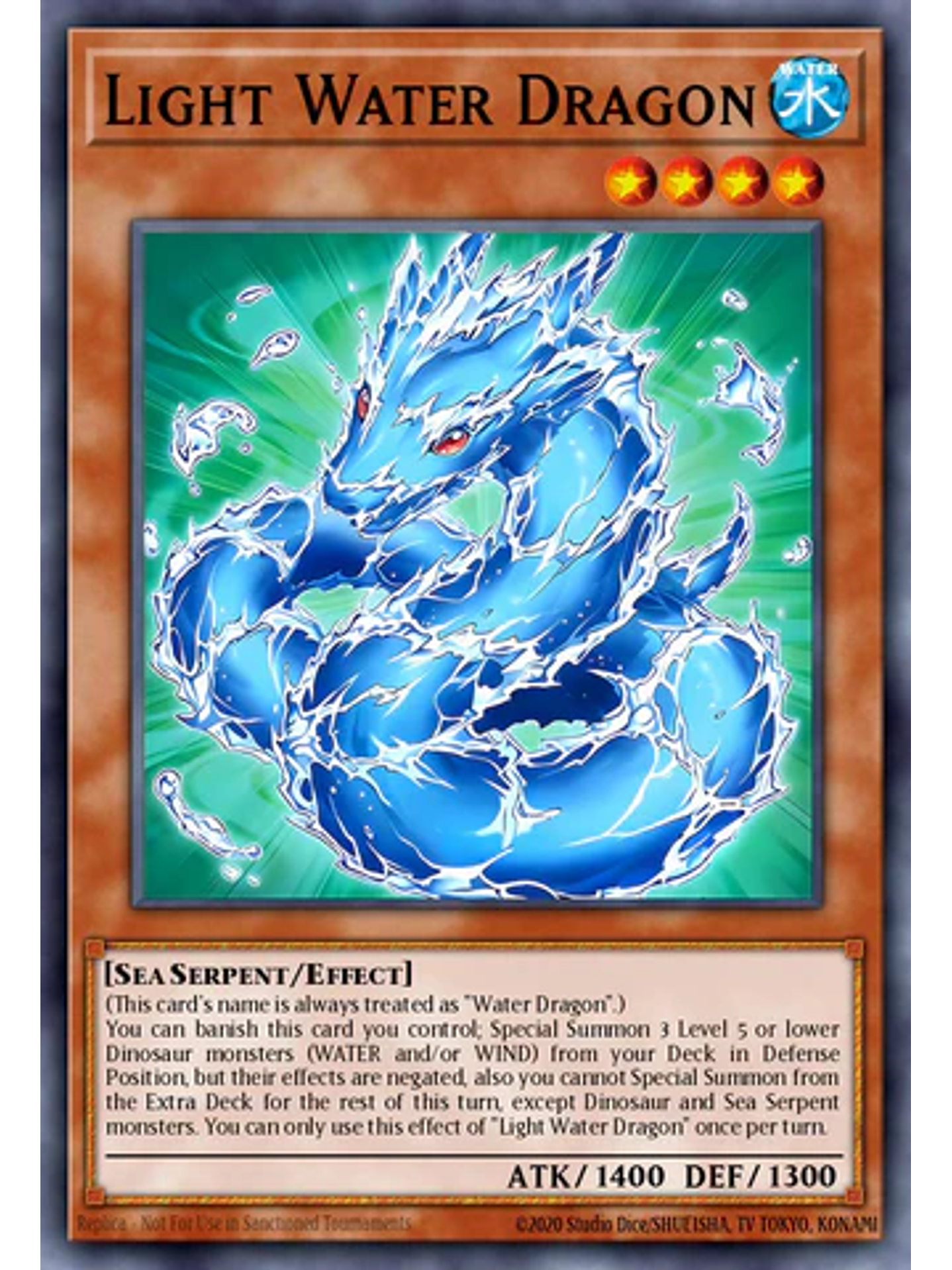 Light Water Dragon - MZMU-EN031 - Rare 1st Edition 1
