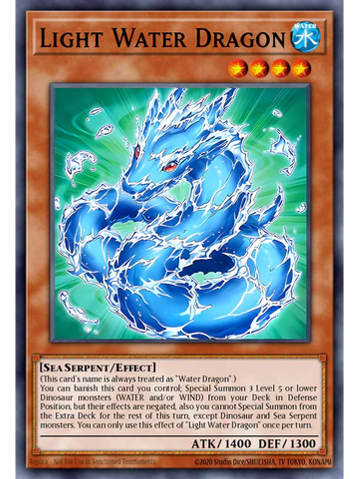 Light Water Dragon - MZMU-EN031 - Rare 1st Edition 1