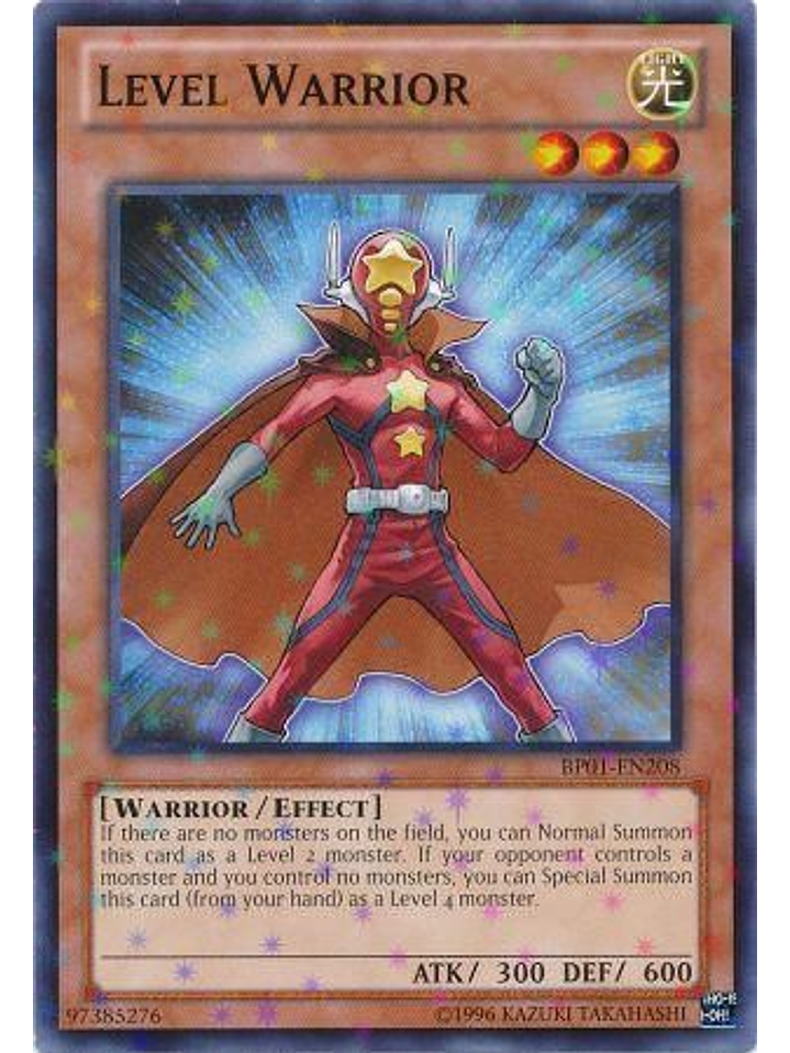 Level Warrior - BP01-EN208 - Starfoil Rare Unlimited 1