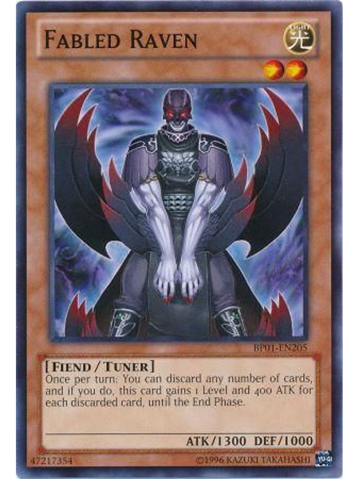 Fabled Raven - BP01-EN205 - Common Unlimited 1