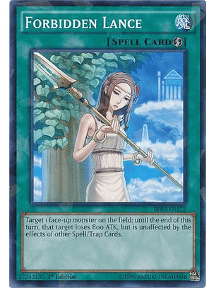 Forbidden Lance - BP03-EN172 - Shatterfoil Rare 1st Edition
