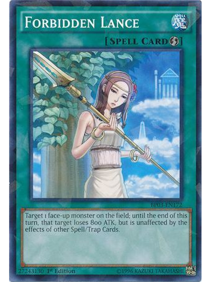Forbidden Lance - BP03-EN172 - Shatterfoil Rare 1st Edition 1