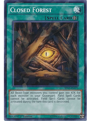 Closed Forest - BP03-EN171 - Shatterfoil Rare 1st Edition