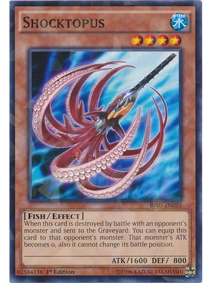Shocktopus - BP03-EN092 - Shatterfoil Rare 1st Edition 1