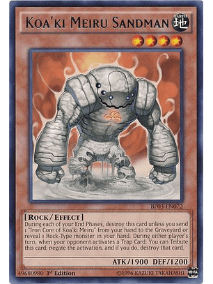 Koa'ki Meiru Sandman - BP03-EN072 - Rare 1st Edition