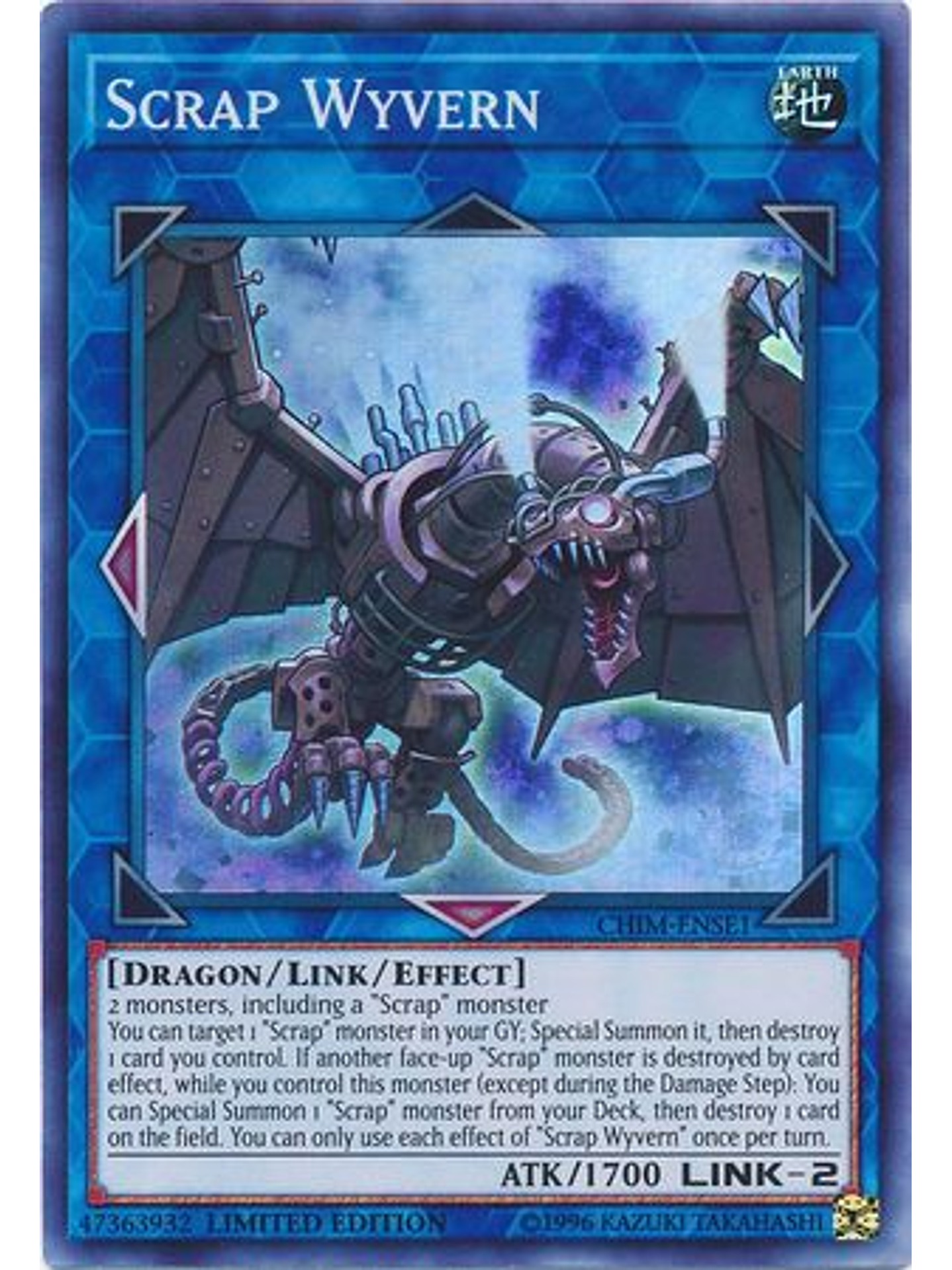 Scrap Wyvern - CHIM-ENSE1 - Super Rare Limited Edition 1