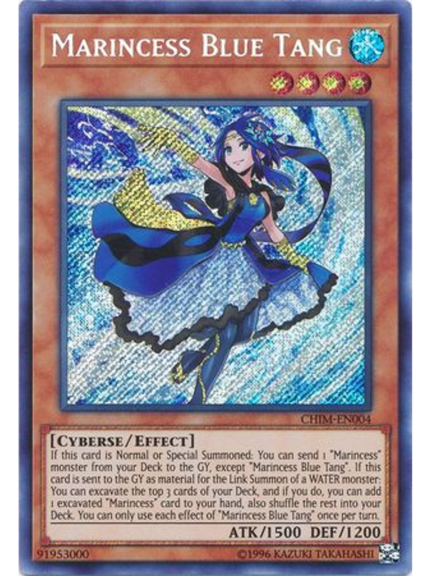 Marincess Blue Tang - CHIM-EN004 - Secret Rare Unlimited 1