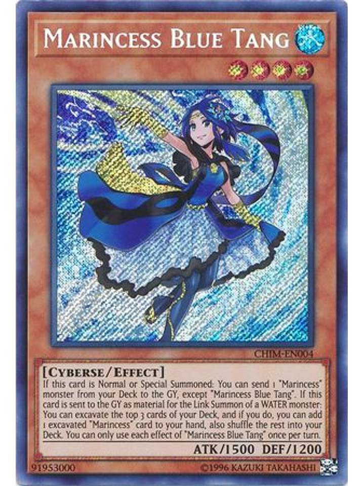 Marincess Blue Tang - CHIM-EN004 - Secret Rare Unlimited 1