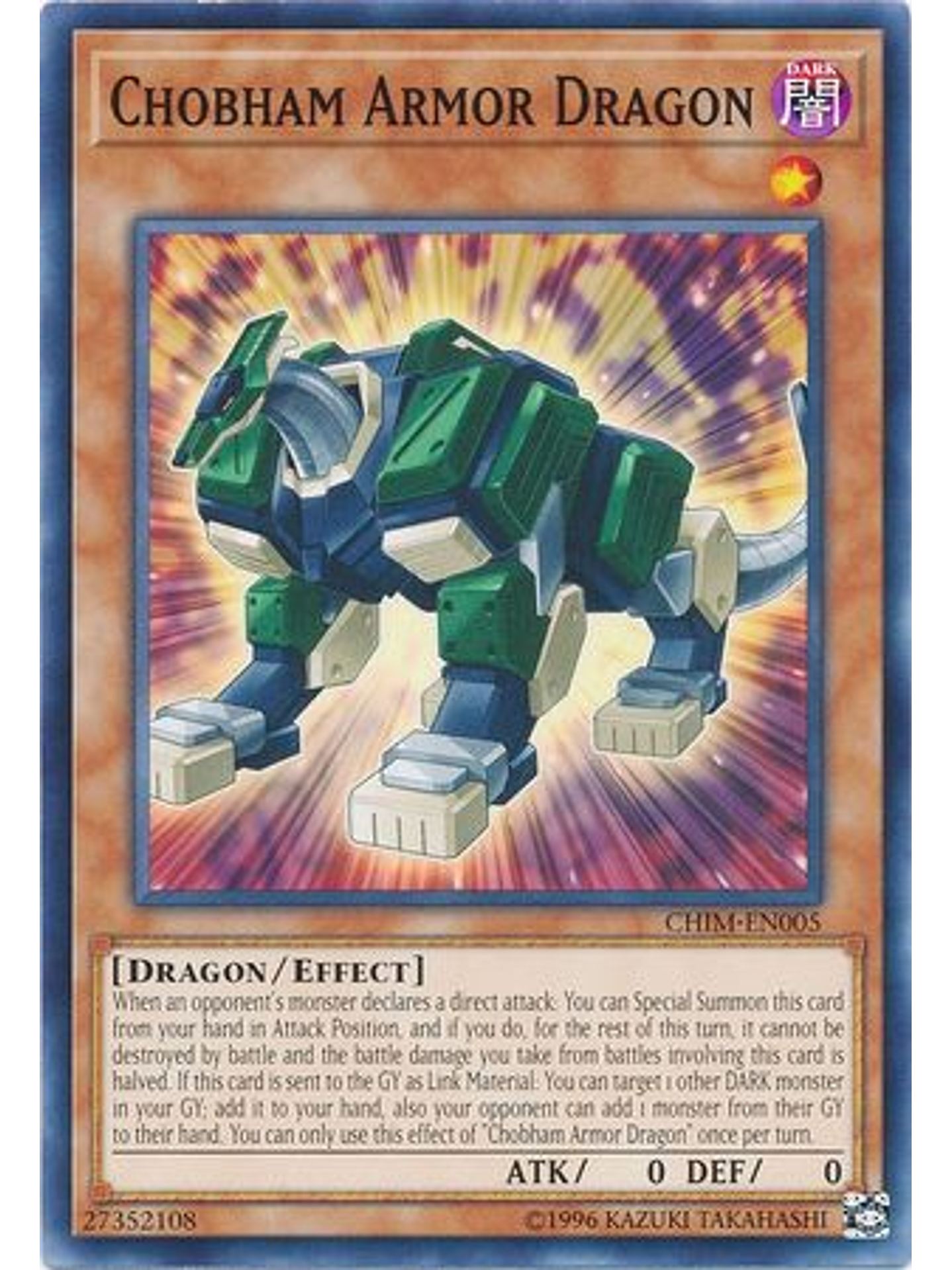 Chobham Armor Dragon - CHIM-EN005 - Common Unlimited 1