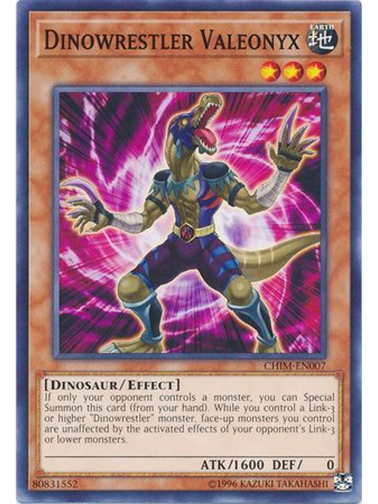 Dinowrestler Valeonyx - CHIM-EN007 - Common Unlimited 1