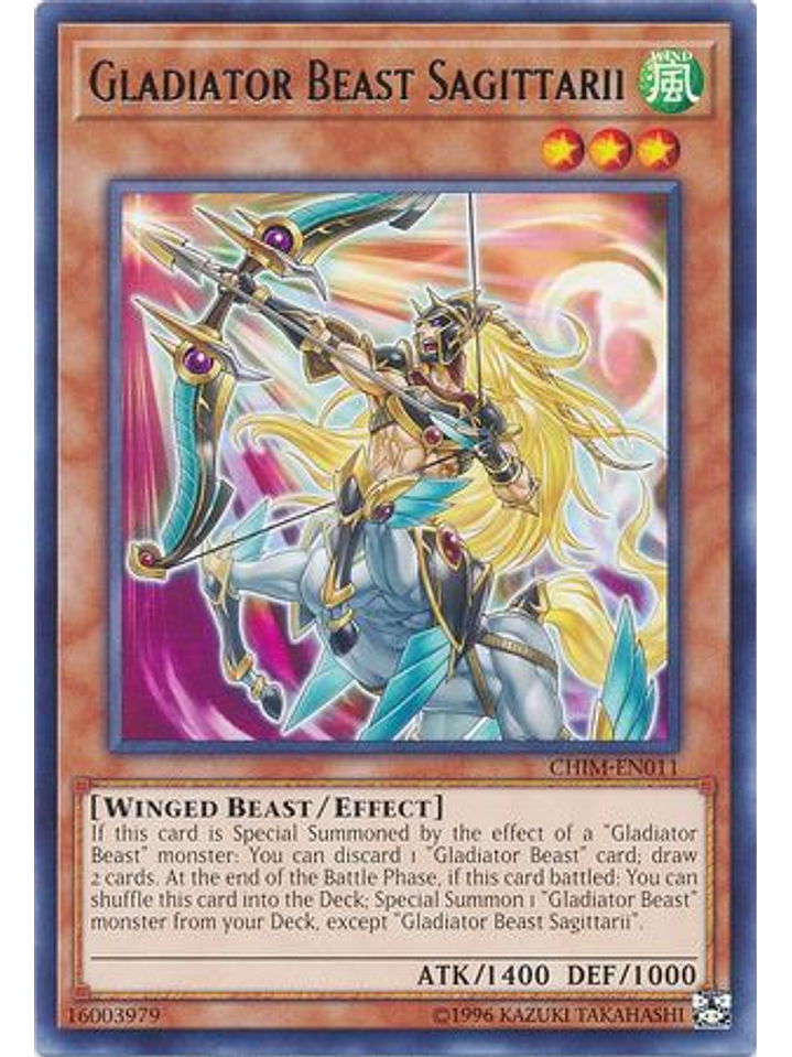 Gladiator Beast Sagittarii - CHIM-EN011 - Rare Unlimited 1