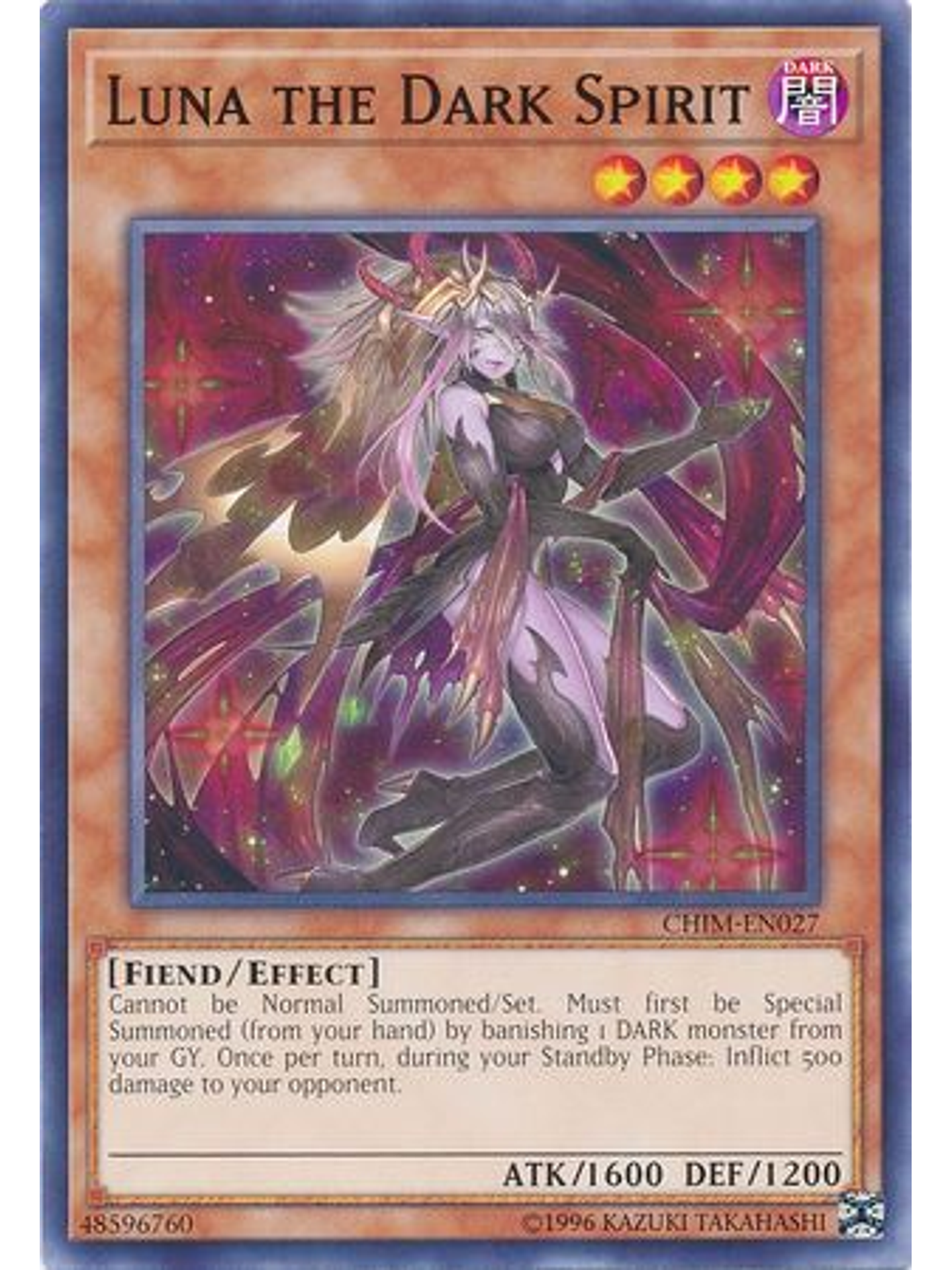 Luna the Dark Spirit - CHIM-EN027 - Common Unlimited 1