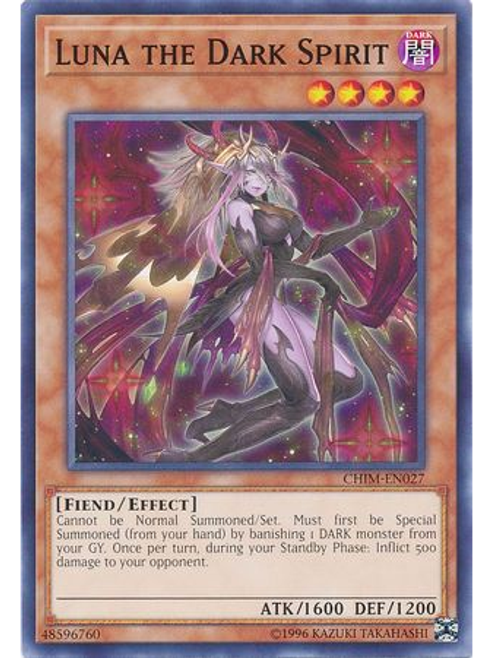 Luna the Dark Spirit - CHIM-EN027 - Common Unlimited 1