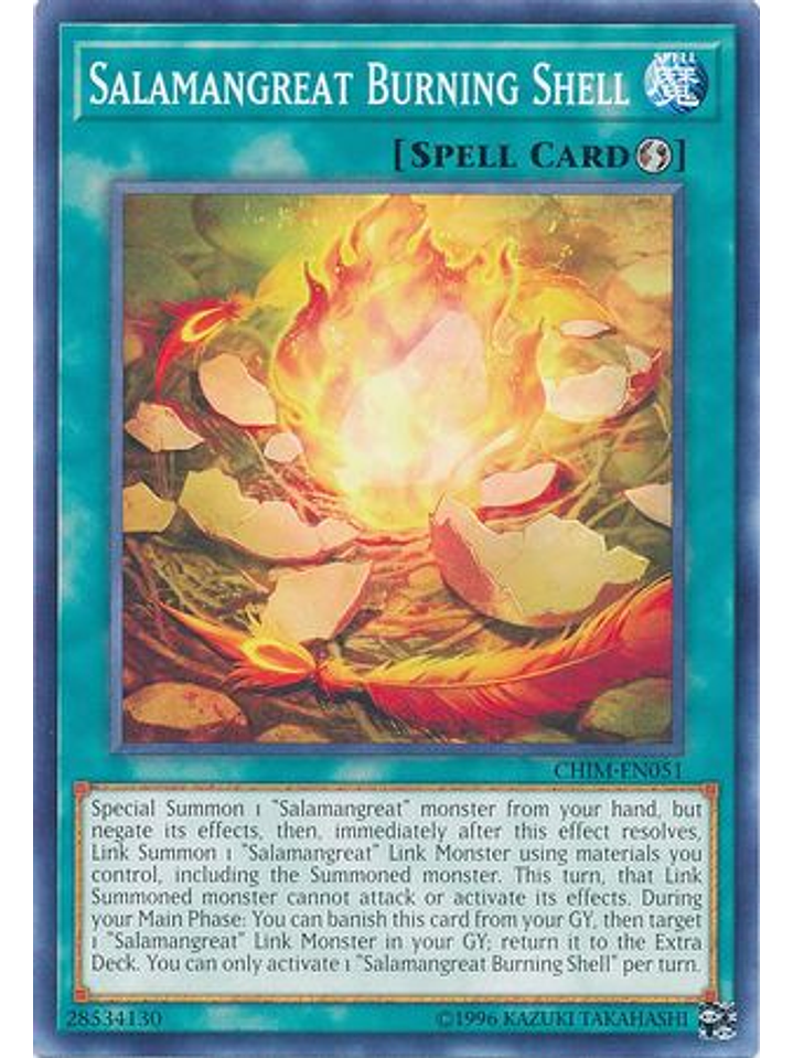 Salamangreat Burning Shell - CHIM-EN051 - Common Unlimited 1