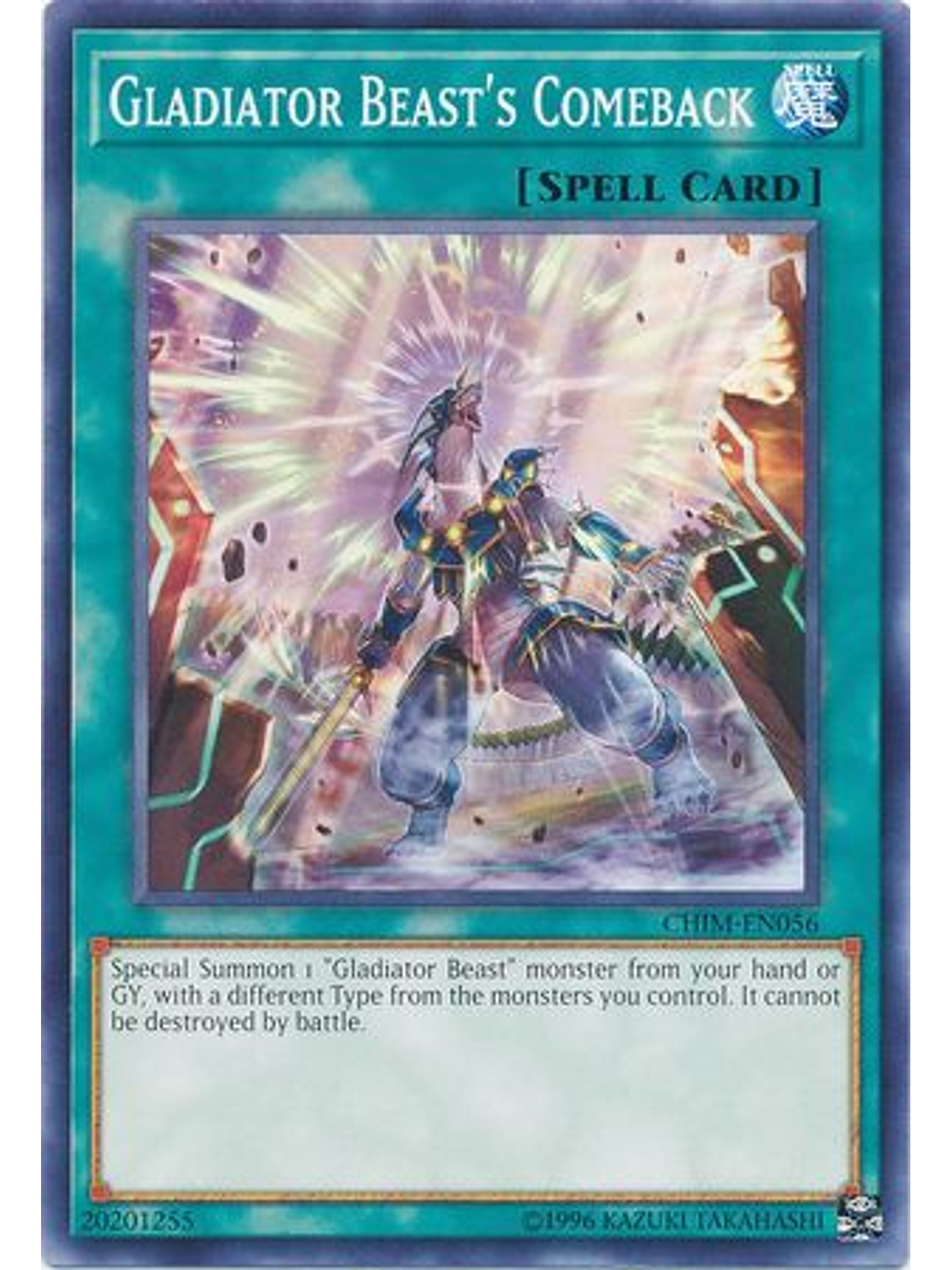 Gladiator Beast's Comeback - CHIM-EN056 - Common Unlimited 1