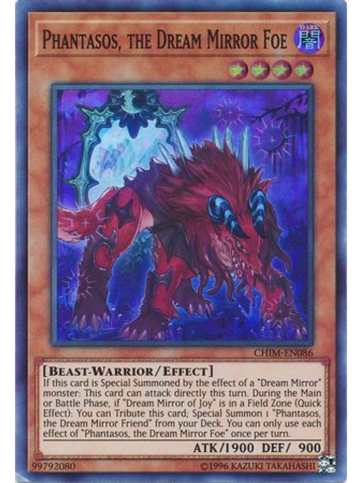 Phantasos, the Dream Mirror Foe - CHIM-EN086 - Super Rare Unlimited 1