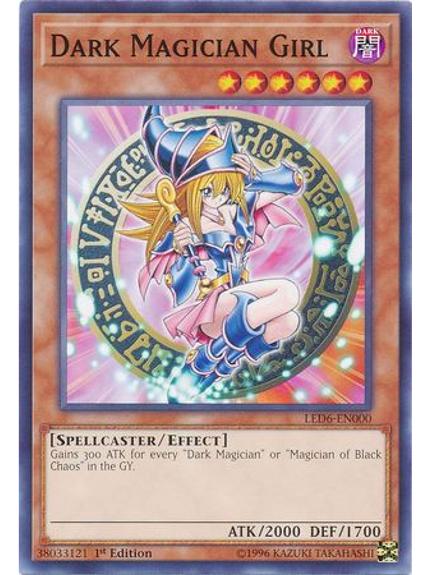 Dark Magician Girl - LED6-EN000 - Common 1st Edition 1