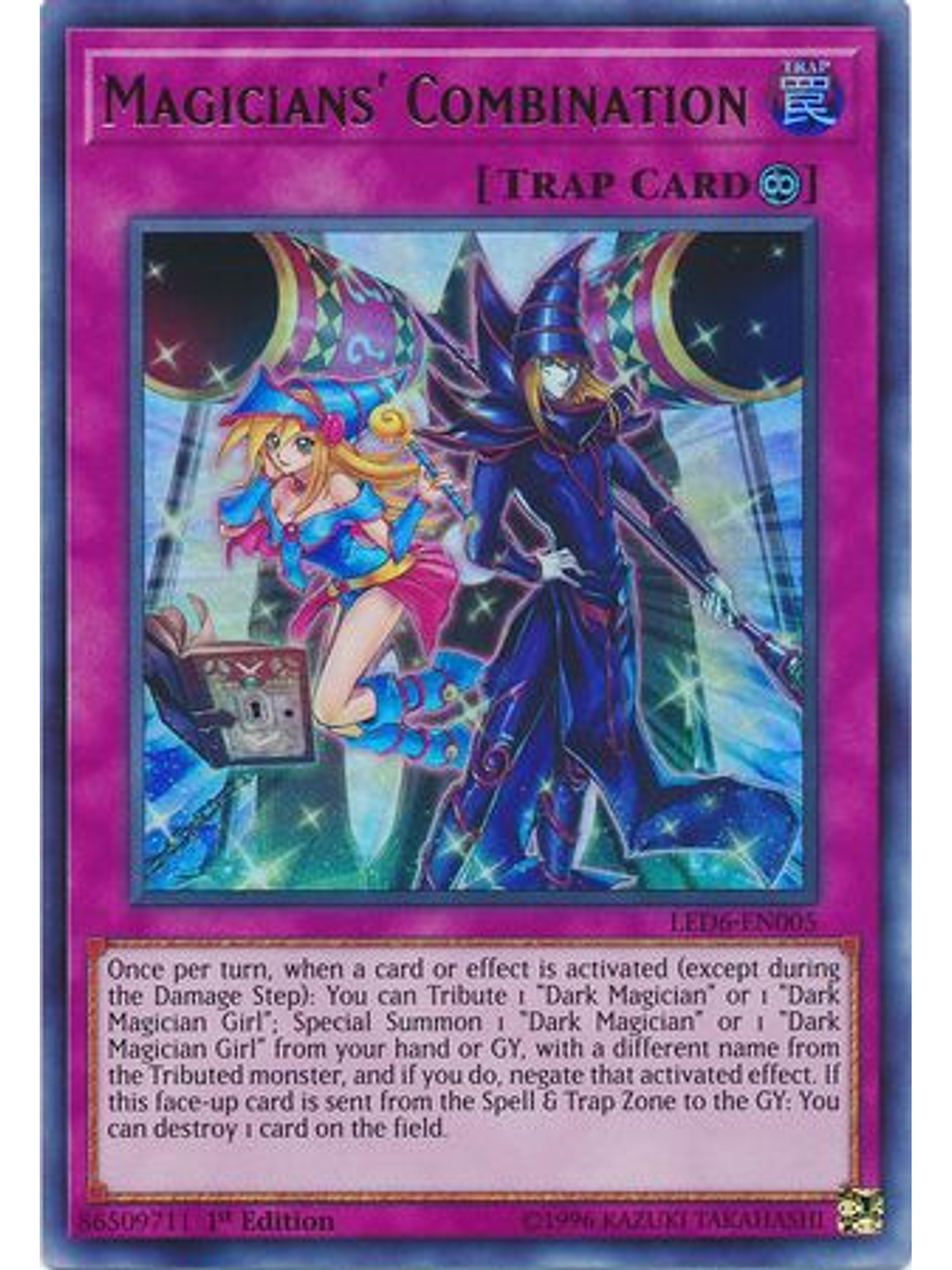 Magicians' Combination - LED6-EN005 - Ultra Rare 1st Edition 1