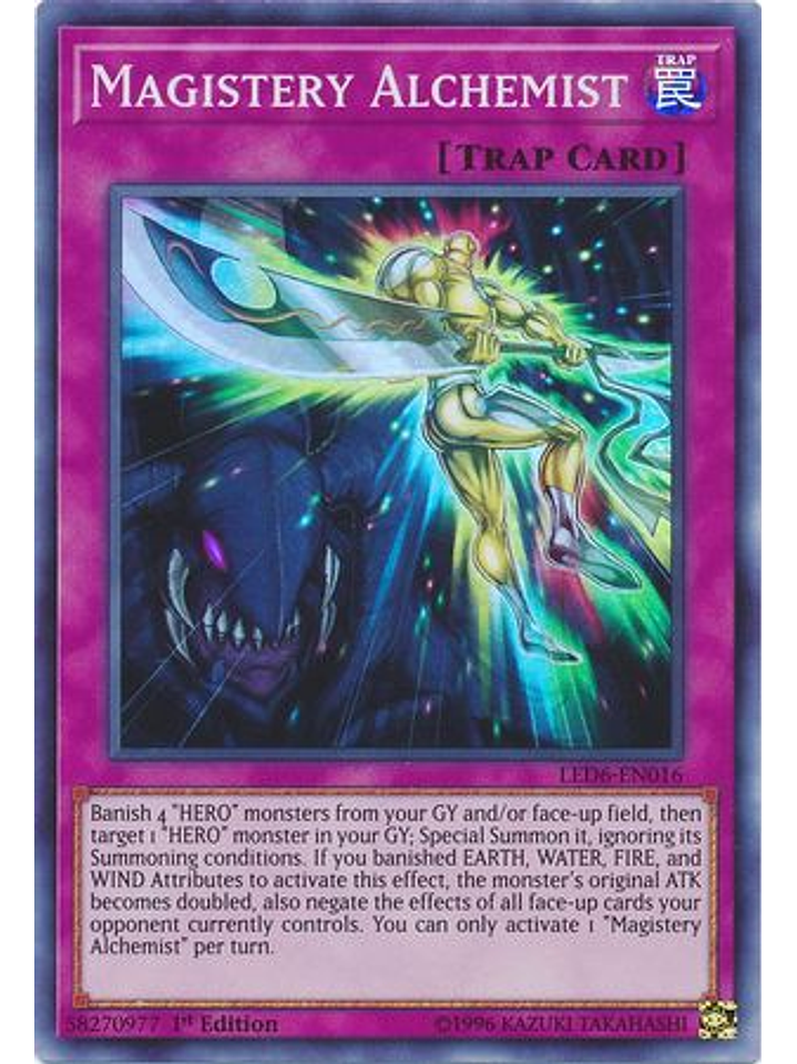 Magistery Alchemist - LED6-EN016 - Super Rare 1st Edition 1
