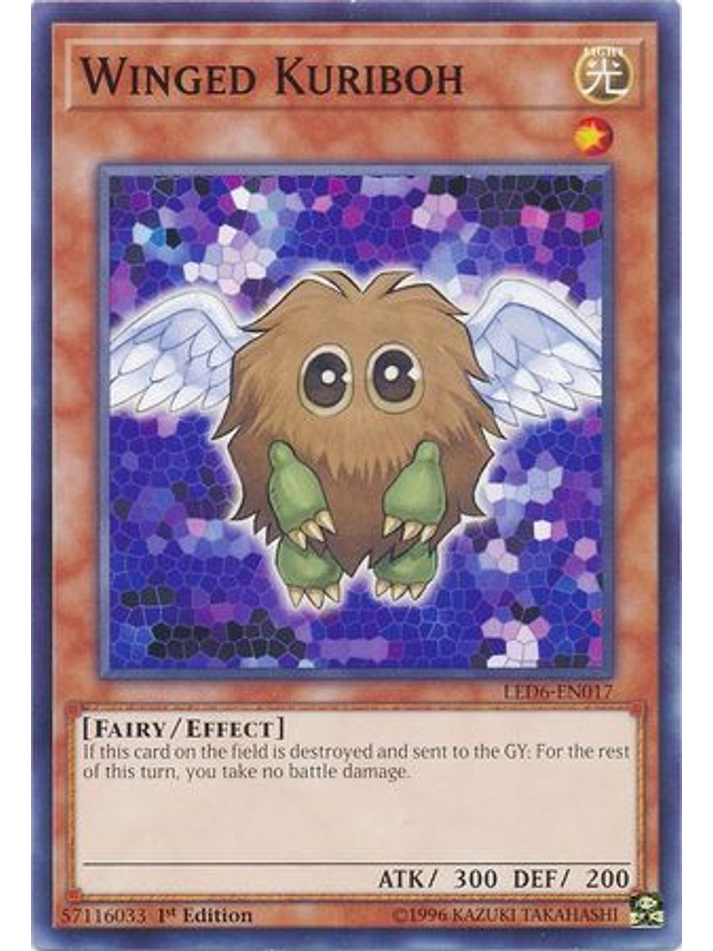 Winged Kuriboh - LED6-EN017 - Common 1st Edition 1