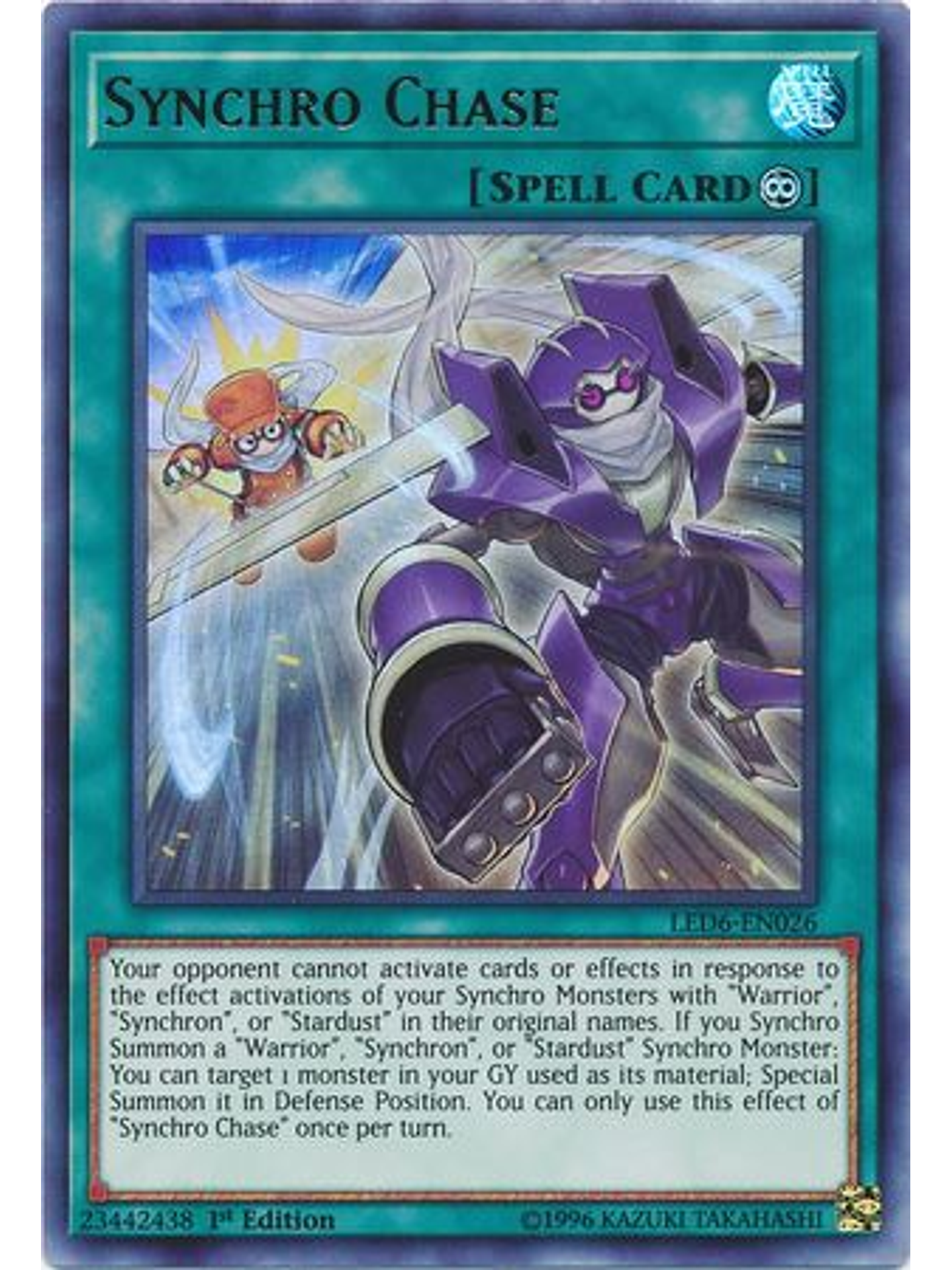 Synchro Chase - LED6-EN026 - Ultra Rare 1st Edition 1