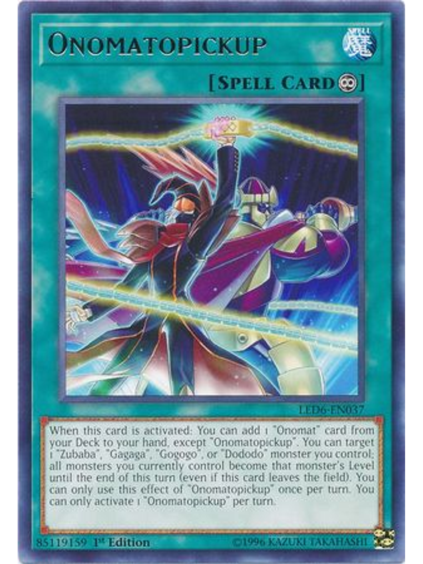 Onomatopickup - LED6-EN037 - Rare 1st Edition 1