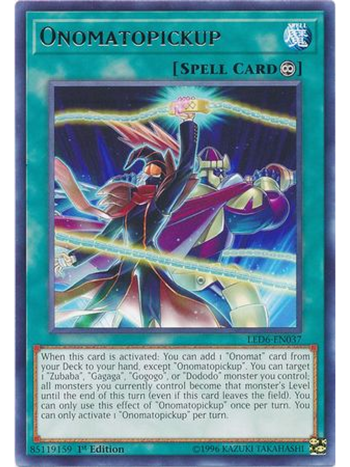 Onomatopickup - LED6-EN037 - Rare 1st Edition 1