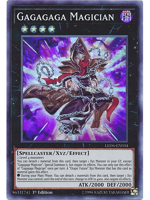 Gagagaga Magician - LED6-EN034 - Super Rare 1st Edition