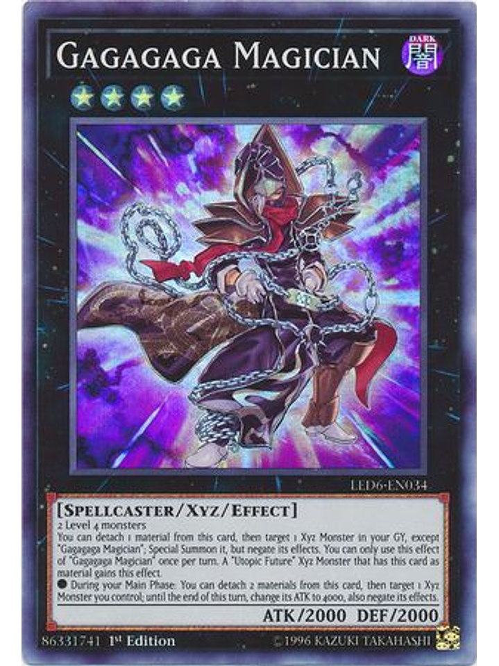 Gagagaga Magician - LED6-EN034 - Super Rare 1st Edition 1